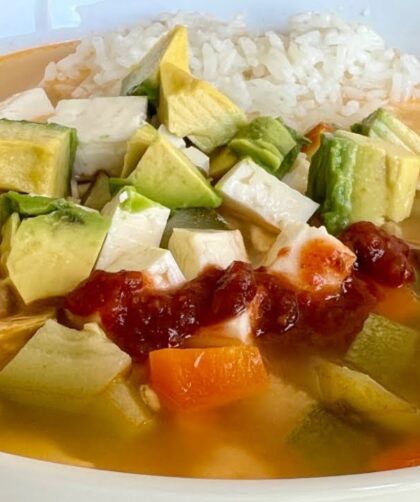 caldo tlalpeño preparado