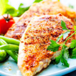 pechuga de pollo asada con verduras